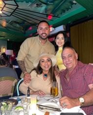 Nestor Cortes Jr. with his fiance, mother and father Source: Nestor Cortes Jr. ‘s official Instagram handle @nestorcortes12